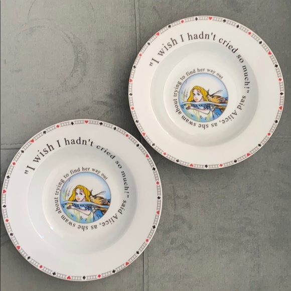 Paul Cardew ALICE IN WONDERLAND'S CAFE Bowls - Picture 2 of 8